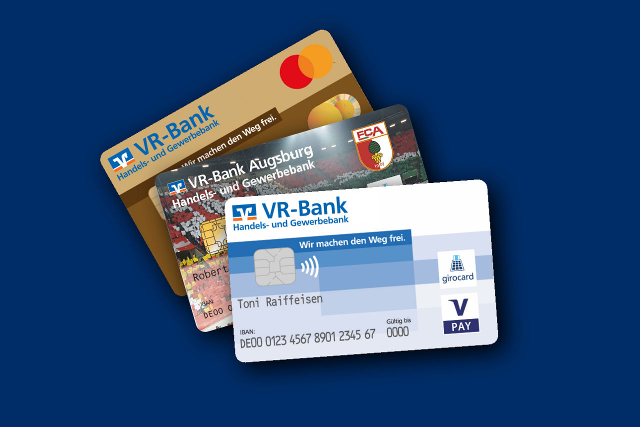 drei Kartenprodukte der VR Handels- und Gewerbebank eG