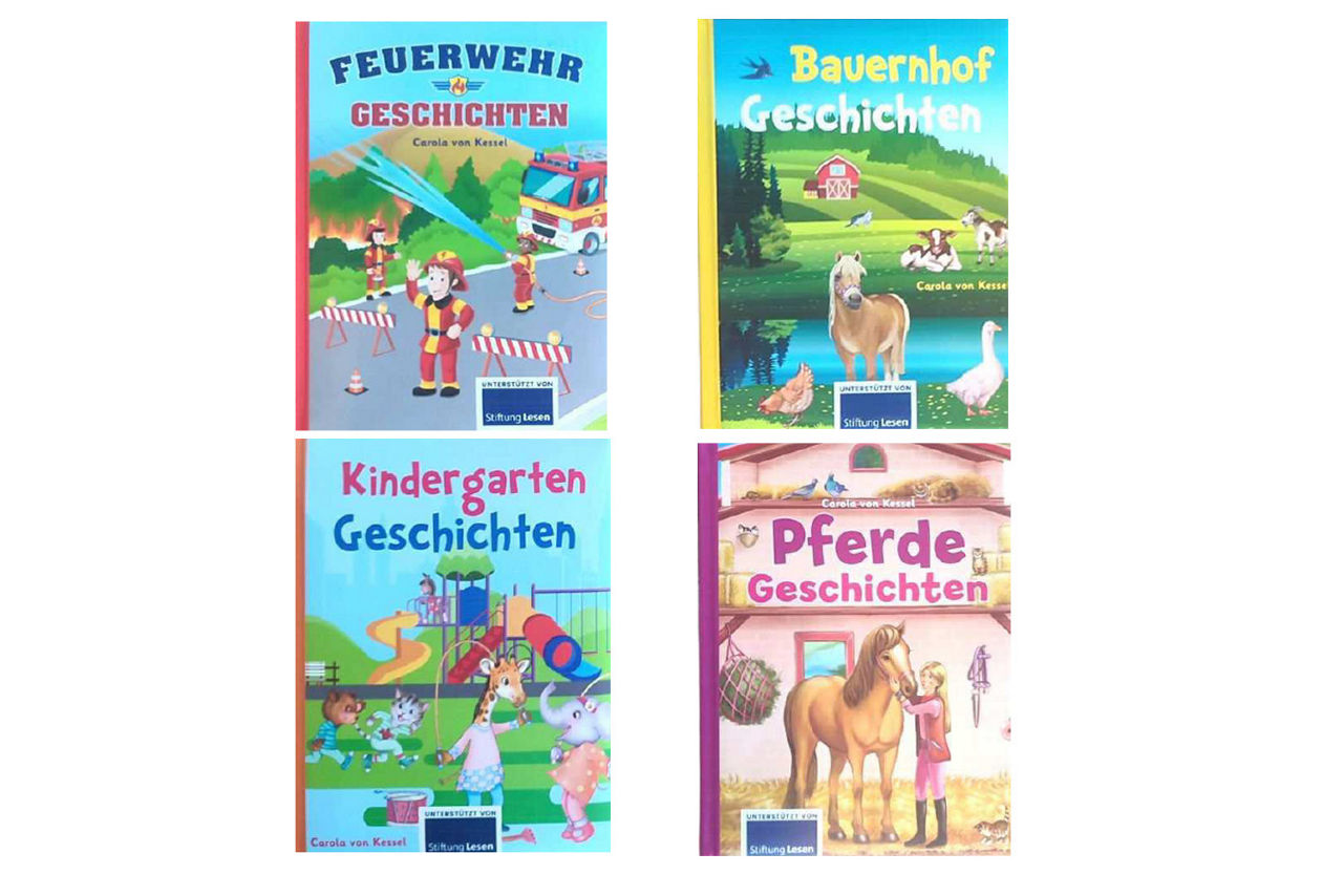 Geschichtenbuch für Kinder, 4 unterschiedliche Themen