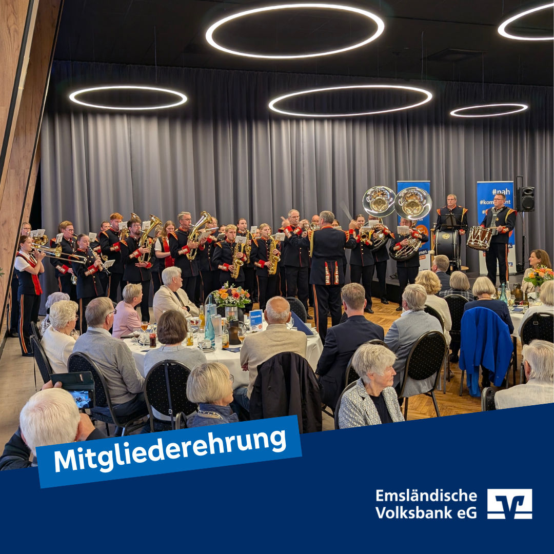 Mitgliederehrung im Saal Kamp