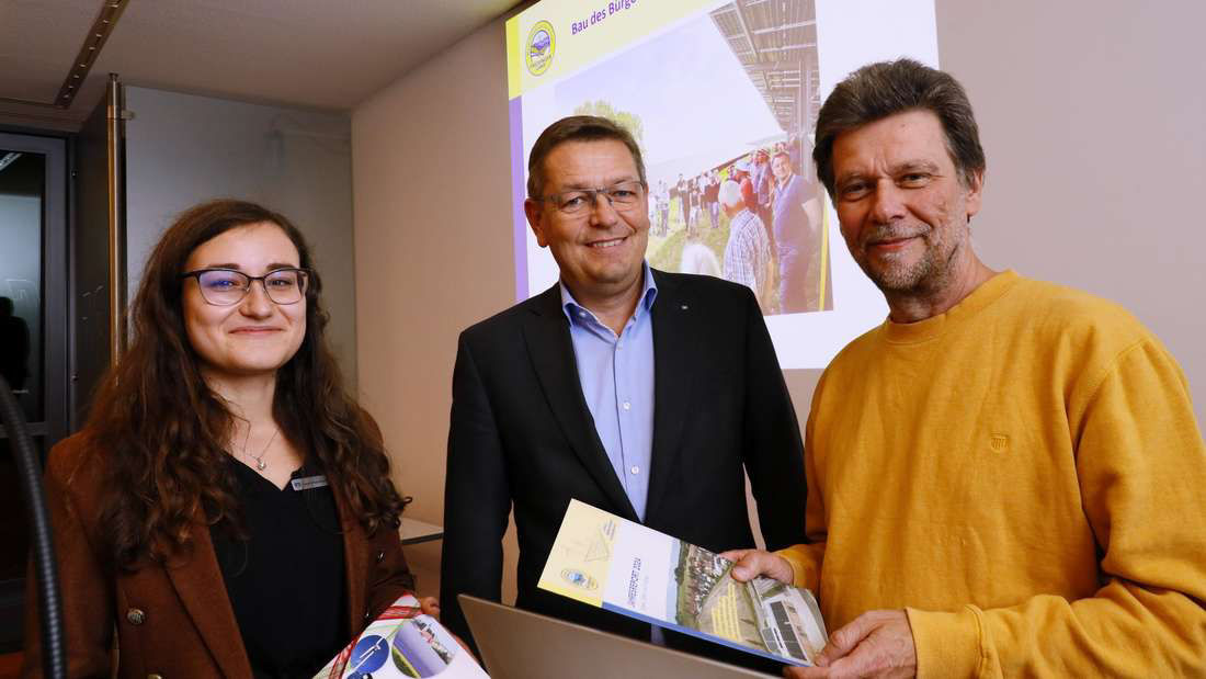 Sandra Neumayer, Bernhard Nickel und Andreas Henze im Gespräch