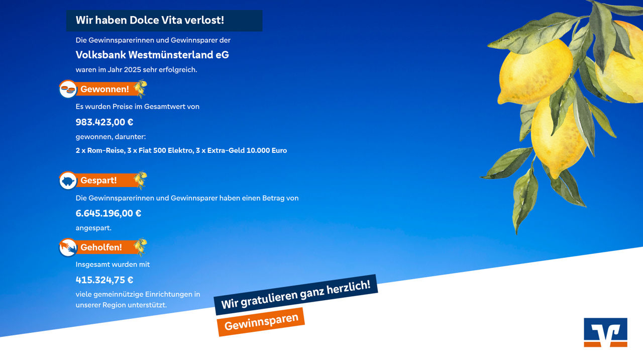 Daten & Fakten zur Gewinnspar-Bilanz 2025