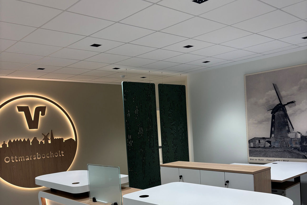 Ein modernes und leichtes Büro