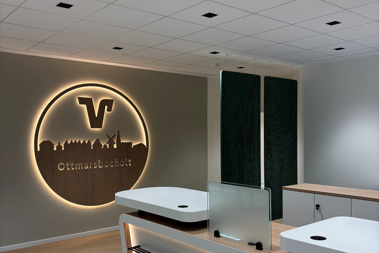 Ein modernes und leichtes Büro