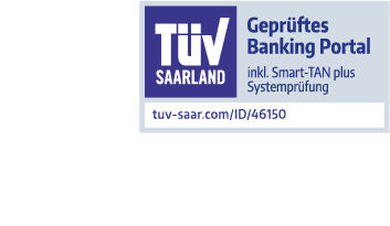 Siegel des TÜV Saarland für die VR Banking App