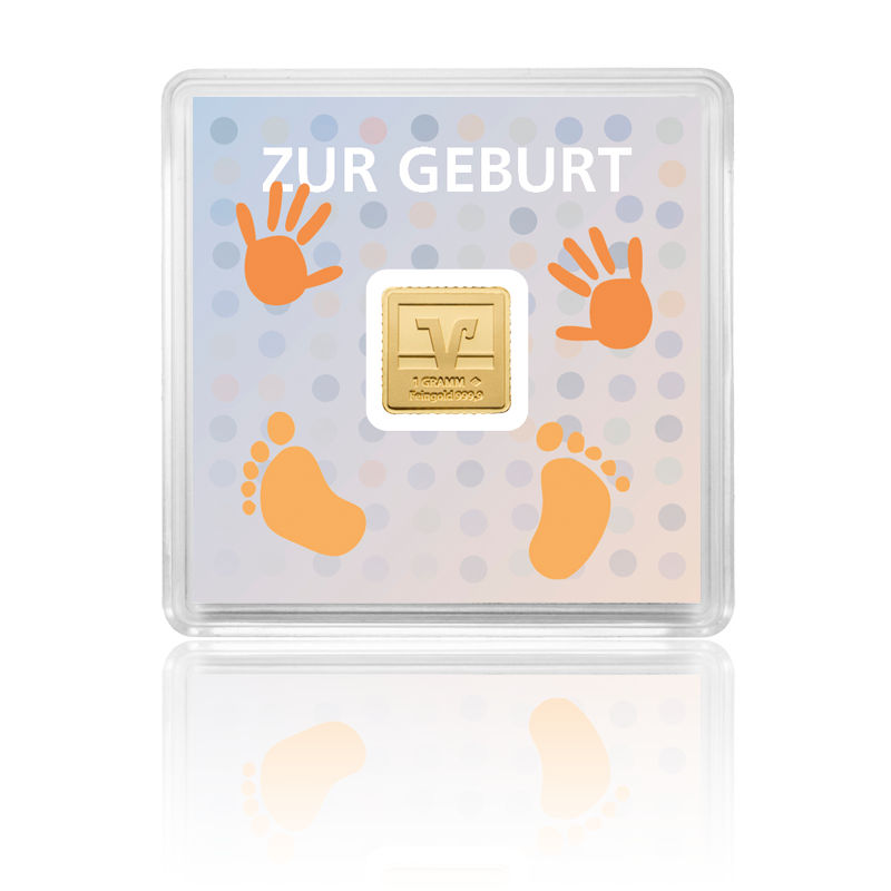 "Zur Geburt"  1 Gramm Gold