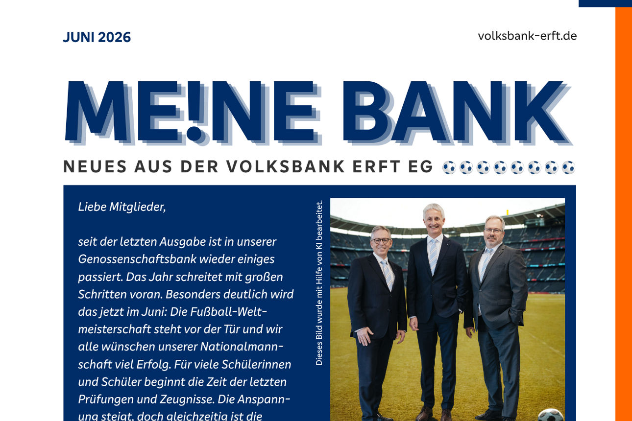 Ausschnitt aus der Titelseite der Mitgliederzeitung