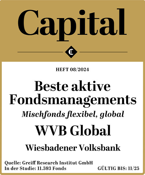 Capital Test: Beste aktive Fondsmanagements - Mixfonds flexibel, global - WVB Global der Wiesbadener Volksbank