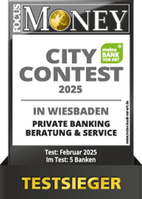 FOCUS MONEY CITY CONTEST - Testsieger Private Banking Beratung & Service 2025