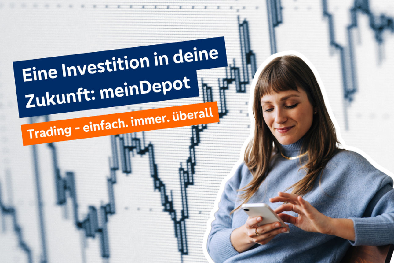 Junge Frau mit Smartphone in der Hand 