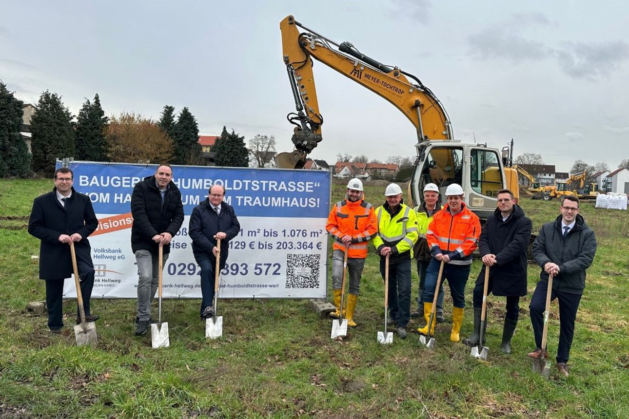 Gruppenfoto vom Spatenstich