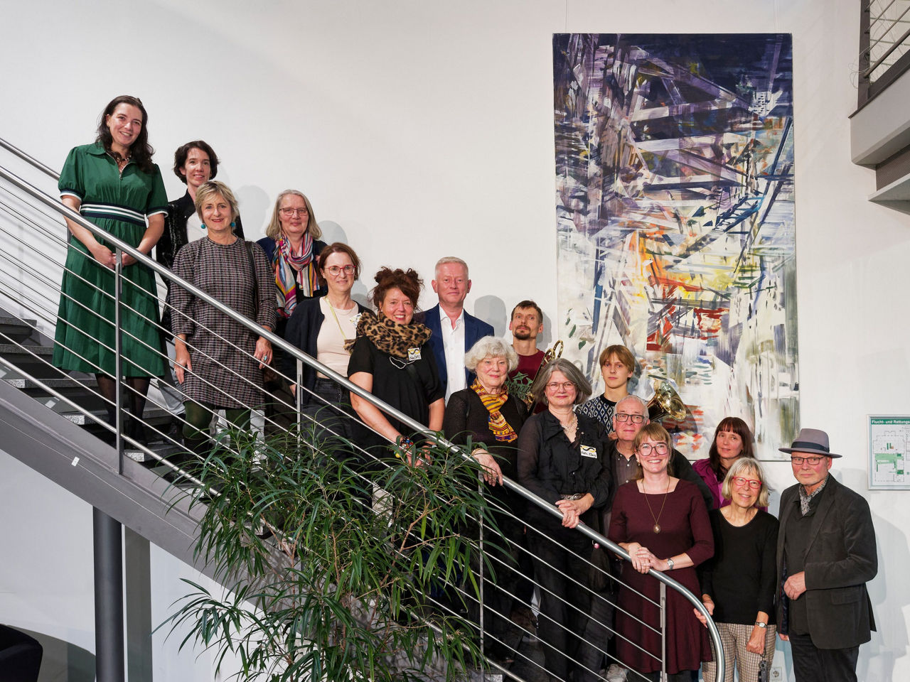 Gruppenfoto Künstlerbund Dresden und Forum f.  Kunst Heidelberg