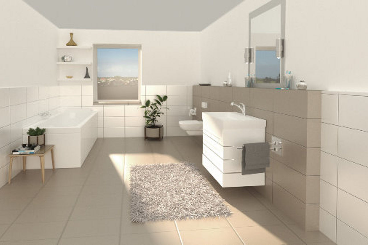 Modernes Badezimmer.