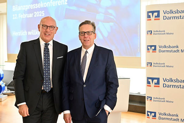 Uwe Abel und Matthias Martiné bei der Bilanzpressekonferenz 2025