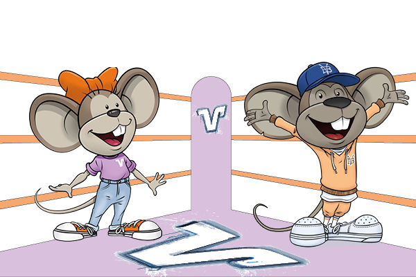 Hanni und Manni im Boxring