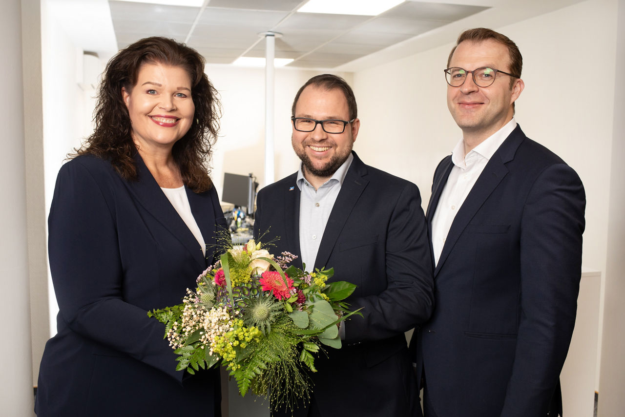 Foto (von links) Heidrun Lohrmeier, Timm Schneider und Lars Volkmann