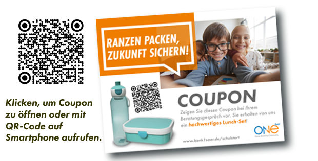 Coupon ONE Schulstart