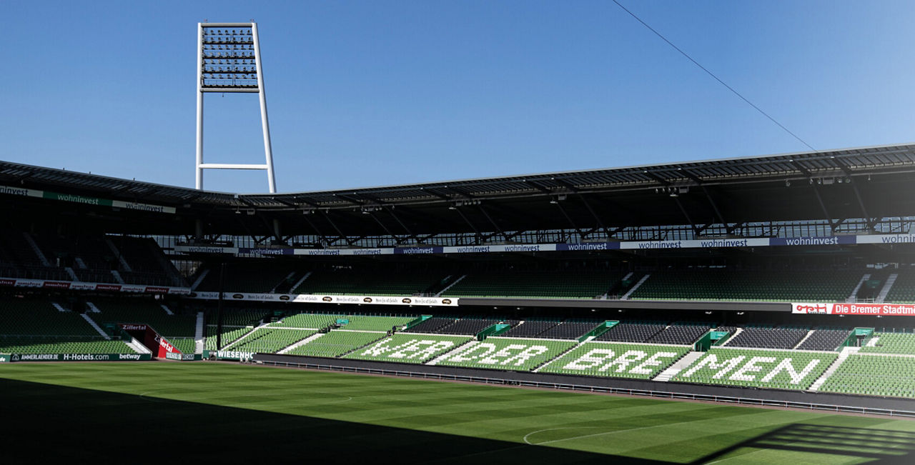 Blick ins Weserstadion Bremen