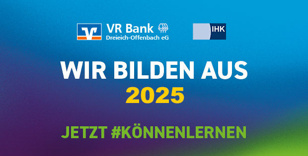 Grafik mit Schriftzug "Wir bilden aus 2025"