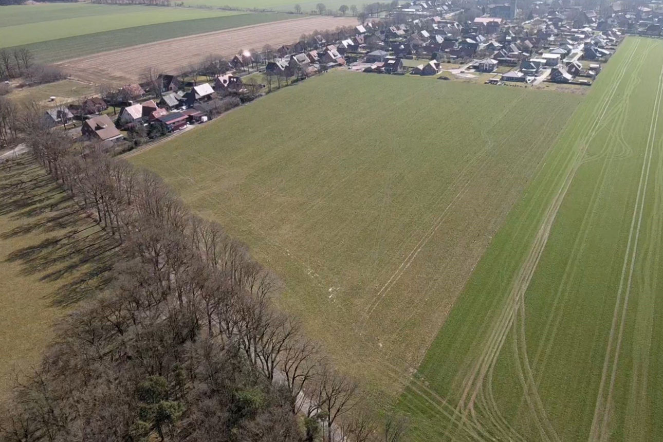 Luftaufnahme vom Baugebiet Grafeld
