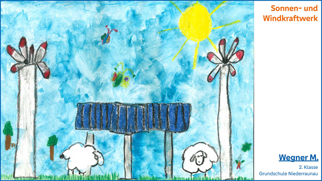 Sonnen- und Windkraftwerk