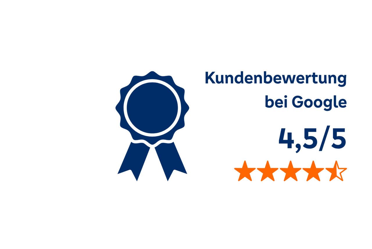 Kundenbewertung bei Google, Stand Juli 2026