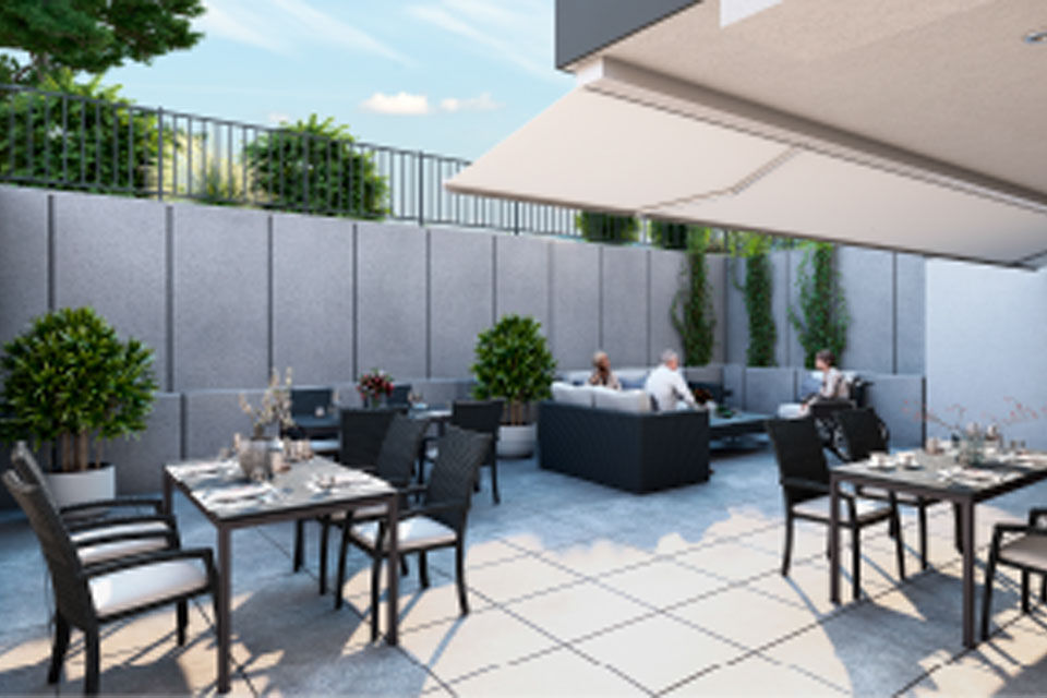 Außenansicht Terrasse