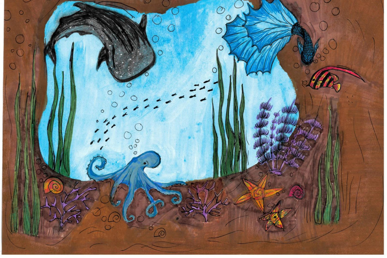 Zeichnung Unterwasserwelt