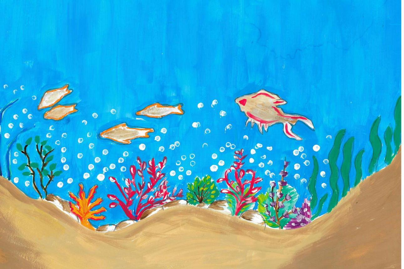 Zeichnung Unterwasserwelt