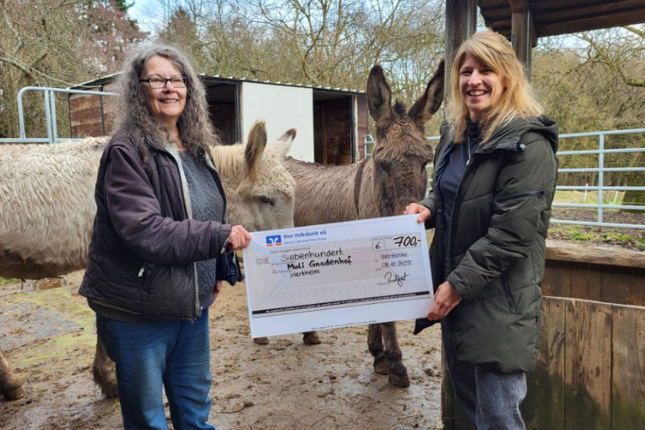 Spendenübergabe Muli Gnadenhof 