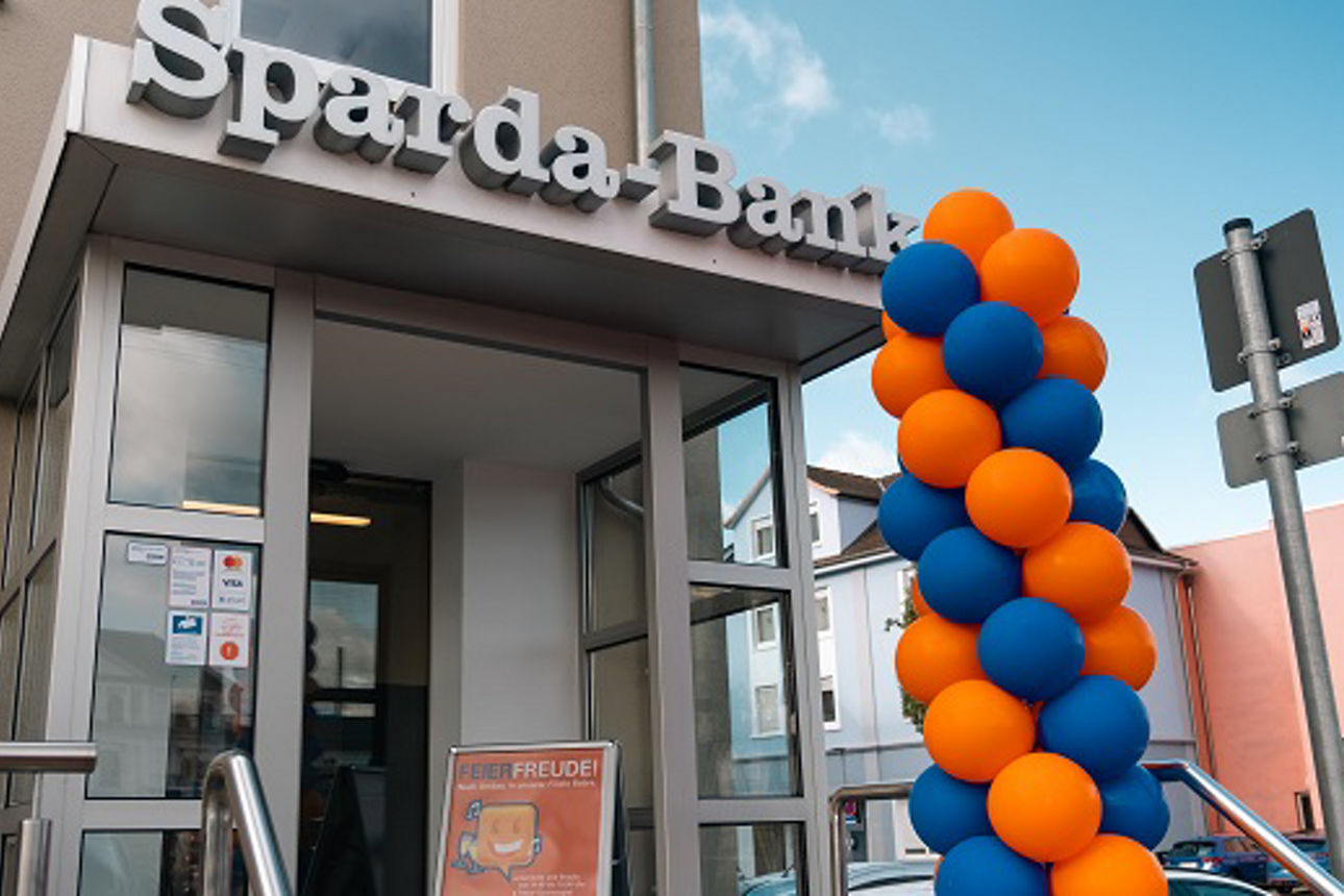 Eingang Sparda-Bank-Filiale Bebra