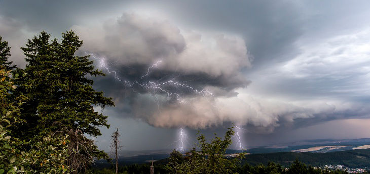 Unwetter über Hessen