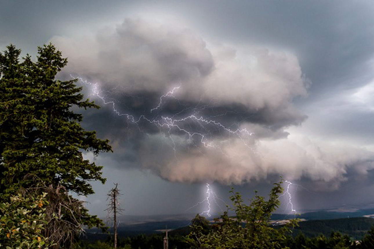 Unwetter über Hessen