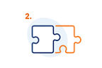 Puzzleteile Anbindung