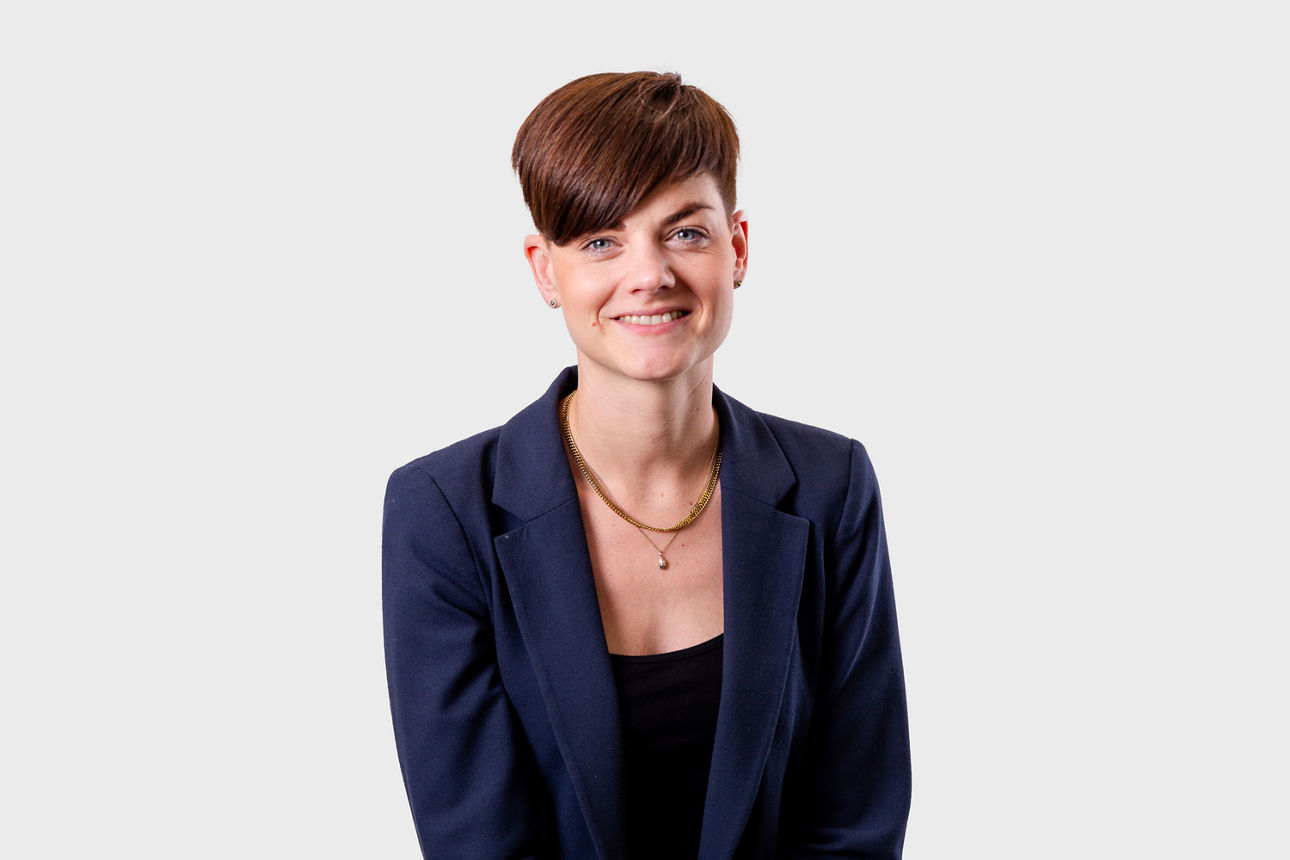 Mitarbeiterin der Vereinigte Volksbank eG