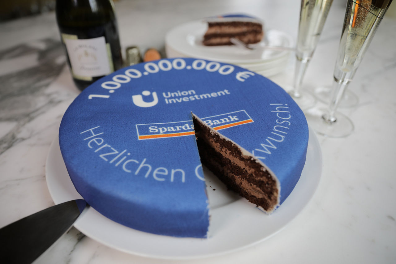 Blaue Torte