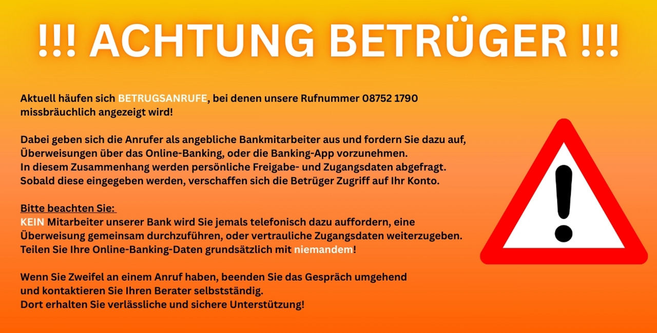 ACHTUNG BETRÜGER