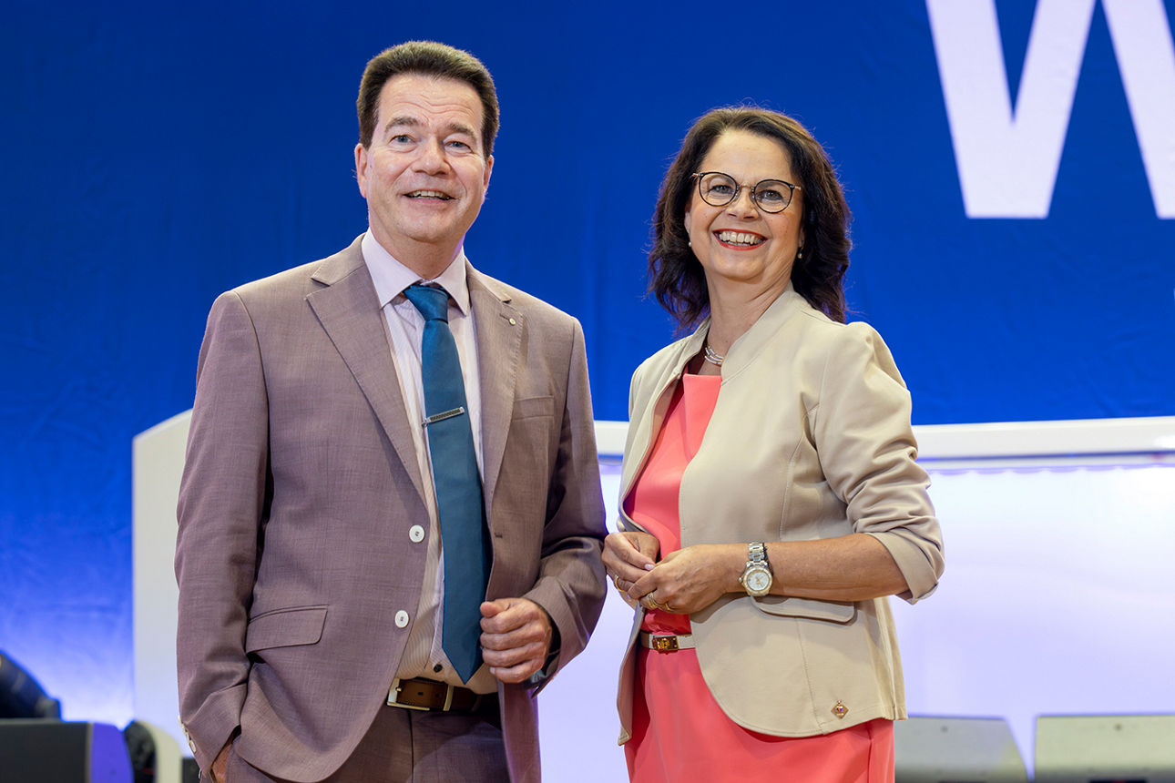 Frau Bilow-Hafer and Herr Arldt. Aufsichtsrat der Volksbank Bochum Witten eG
