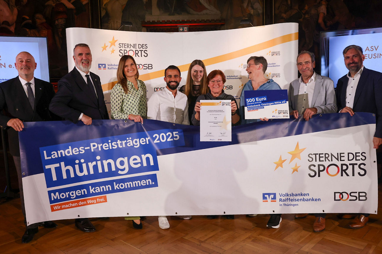 ASV 1932 Schleusingen e.V. erhält Förderpreis bei „Sterne des Sports“ in Silber 2025