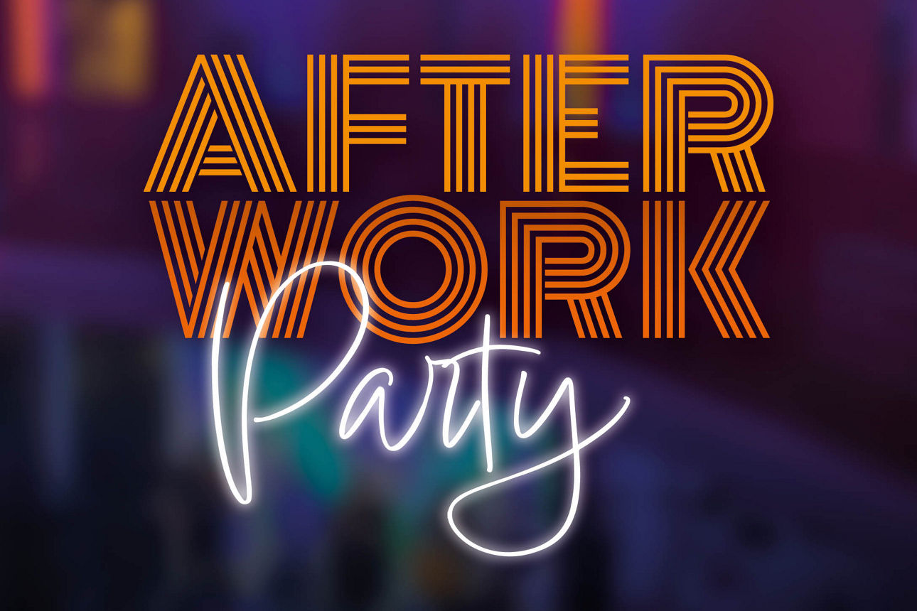 Verschwommenes Foto der Afterworkparty in Künzelsau