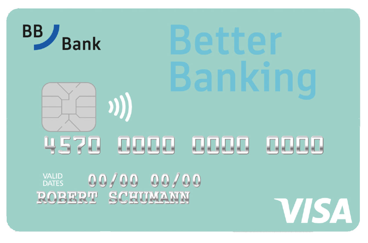 Abbildung der BBBank DirectCard von Visa
