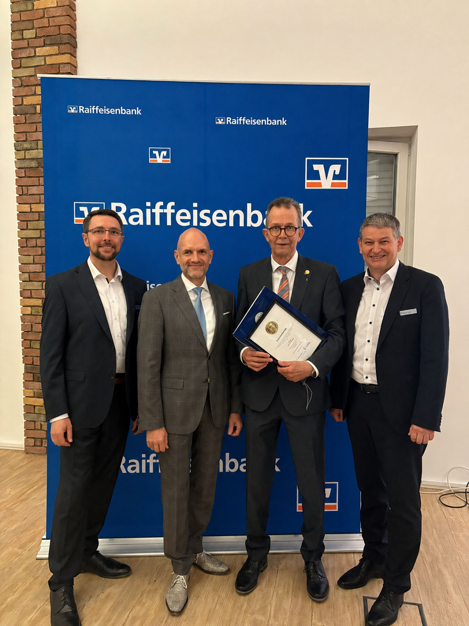 Gruppenfoto von Björn Behr, Marco Schulz, Hartmut Giesler und Martin Thöne