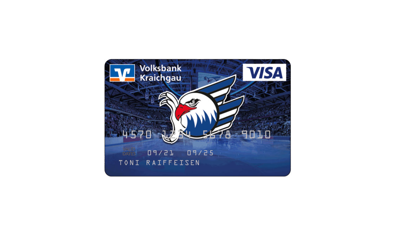 Kreditkarte im Adler Mannheim Design