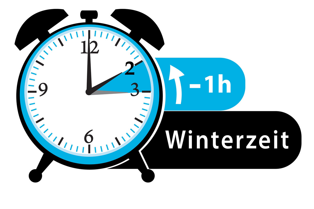 Wecker mit Markierung zur Umstellung auf Winterzeit