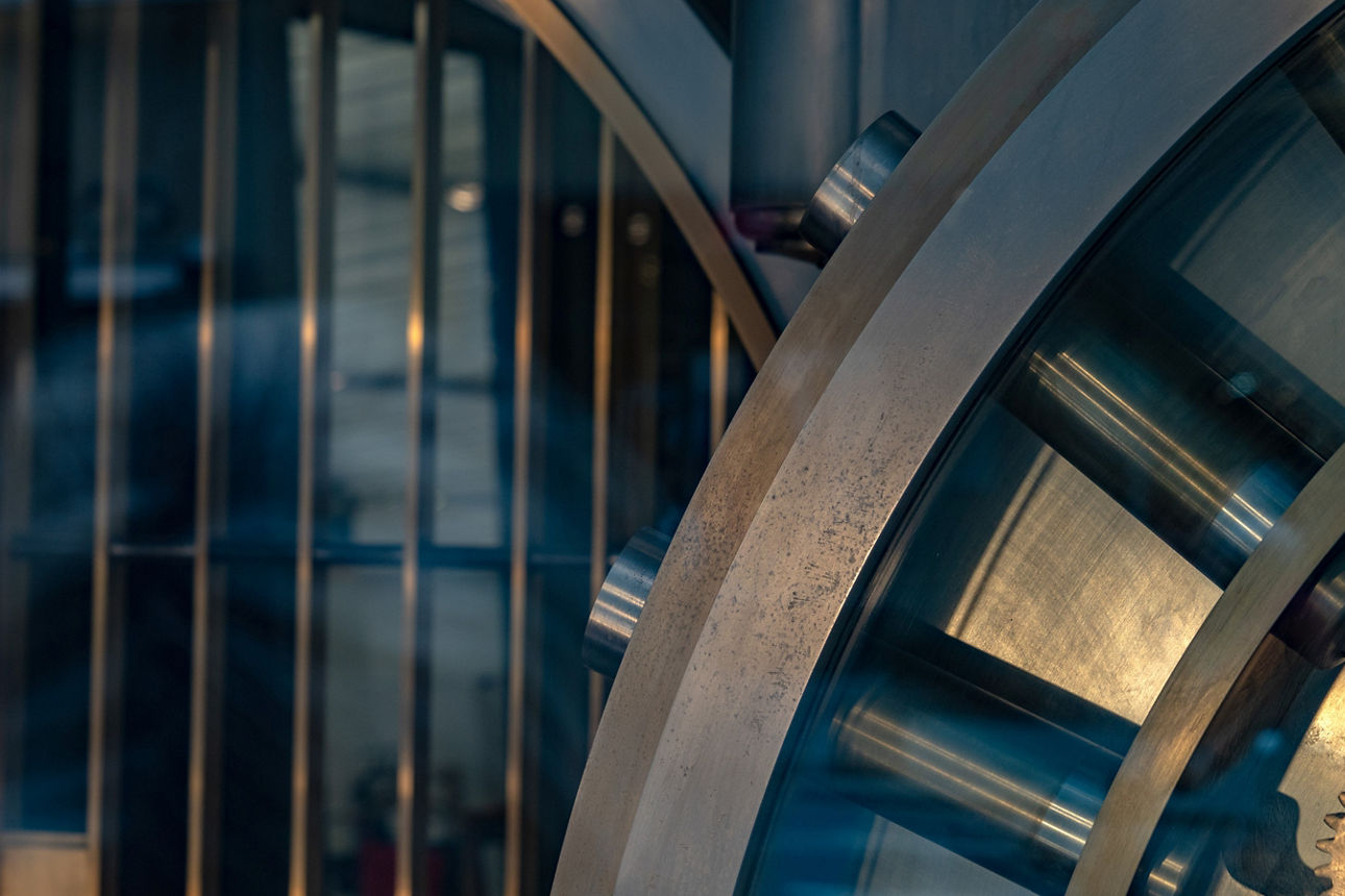 safe strongbox bank vault detail 