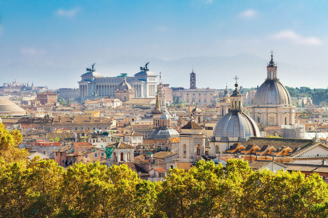 A beautiful view over Rome