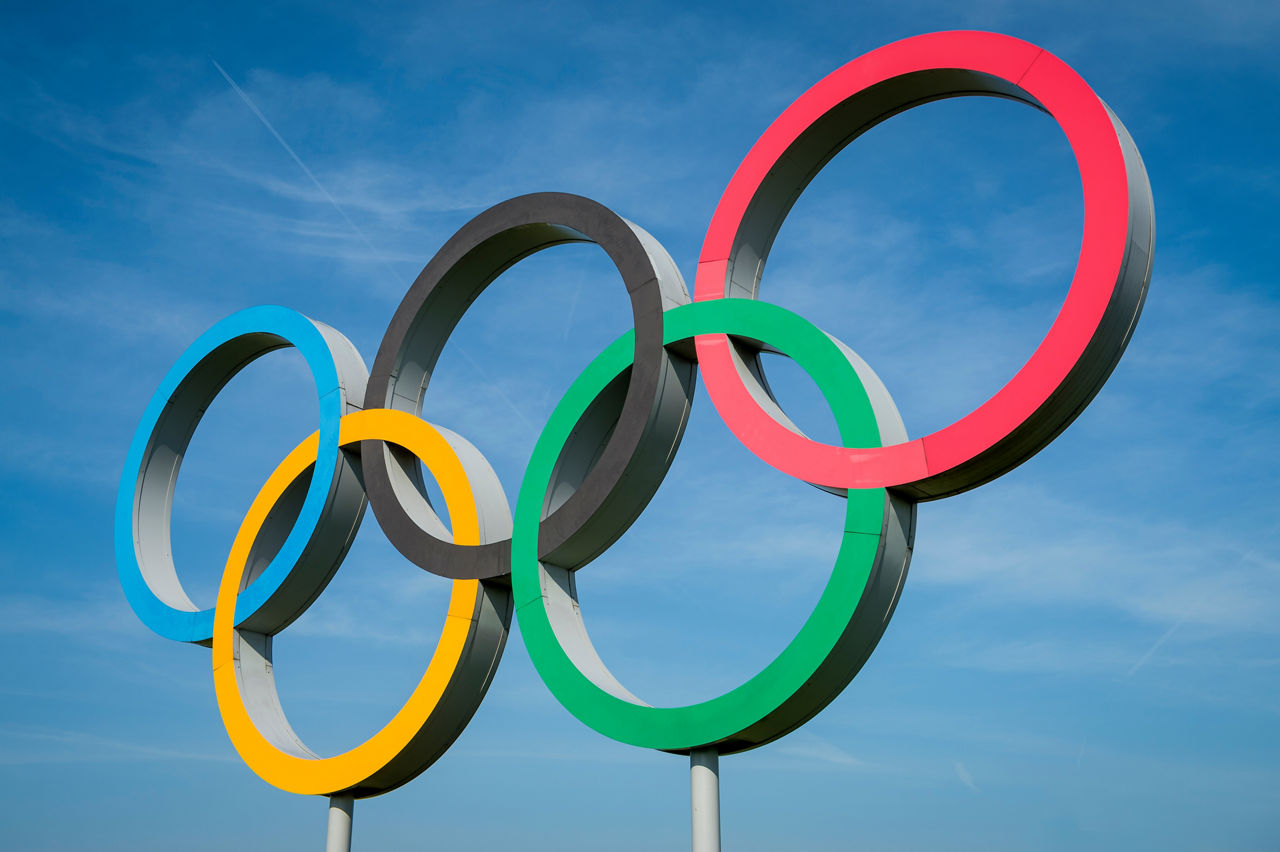 Die olympischen Ringe