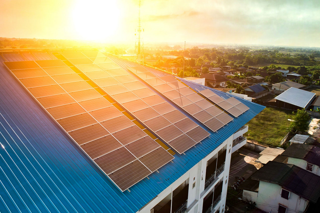 Dach mit Solar