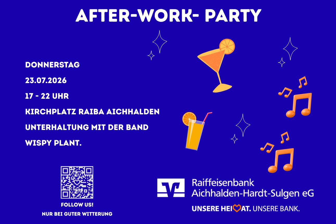 Einladung zur After Work Party