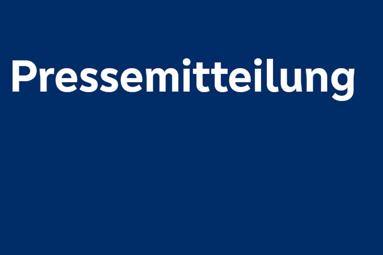 Titelseite einer aktuellen Pressemitteilung mit Text und Bildinhalten.