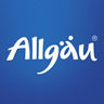 Allgäu Logo - weißer Schriftzug auf blauem Grund